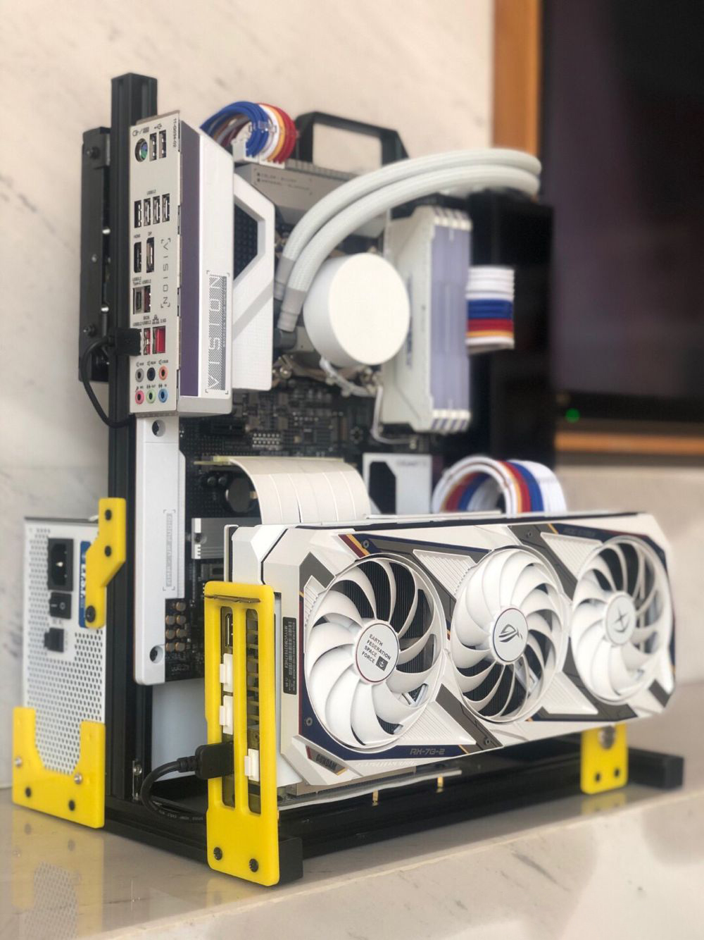 ATX EATX PC Test Bench Handle  - Aluminum Open Frame Test Bench Water Cooling 评论和价格